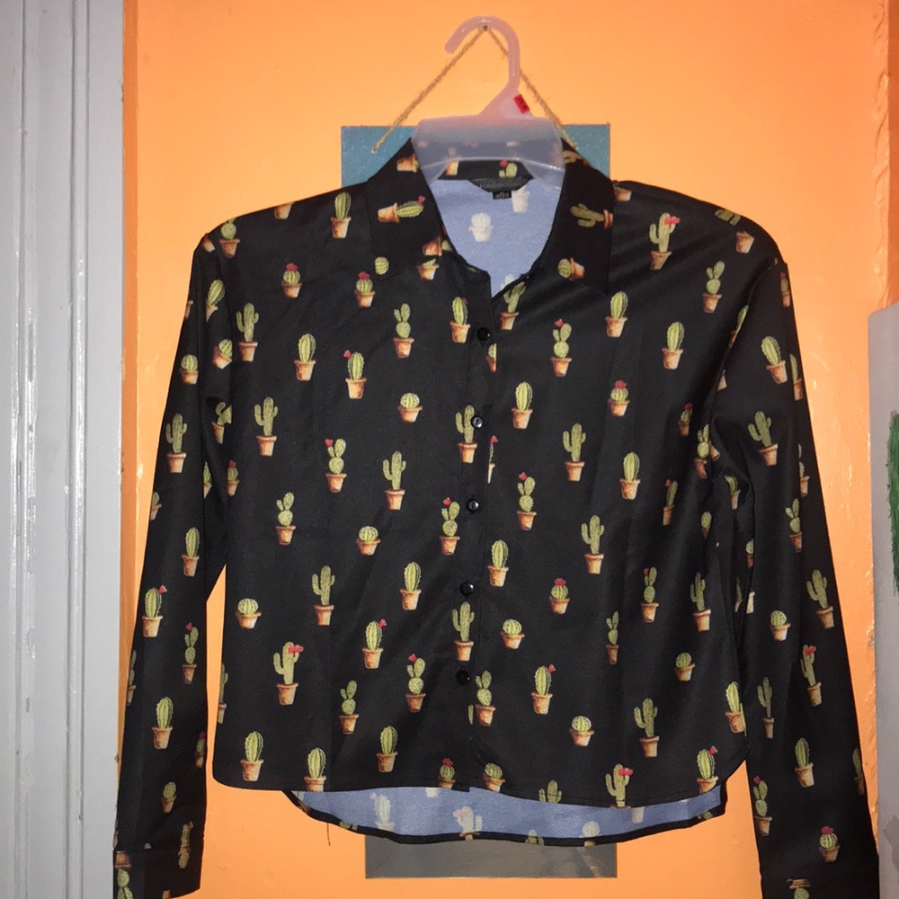 Button up cactus shirt 🌵
